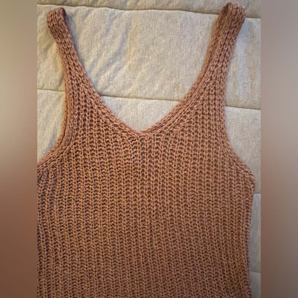 moon & madison Brown Knit Tank Top sm - Picture 4 of 8